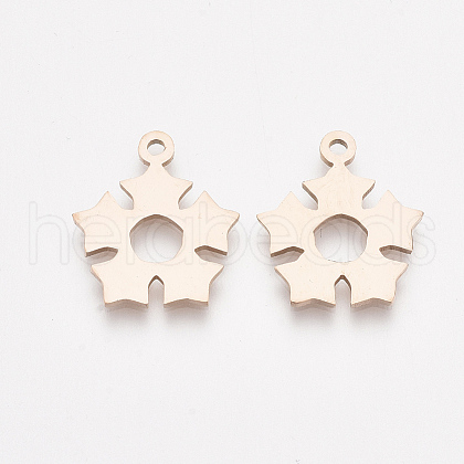 201 Stainless Steel Pendants STAS-T045-37RG-1