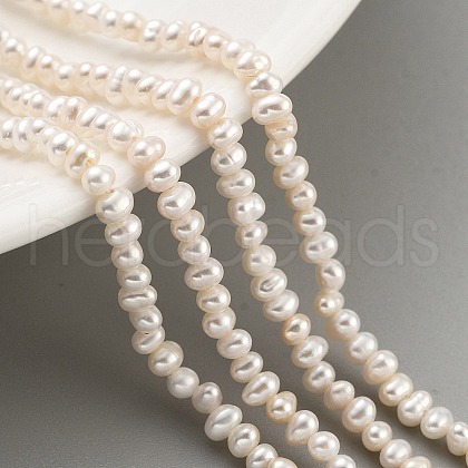 Natural Cultured Freshwater Pearl Beads Strands PEAR-C003-06F-1