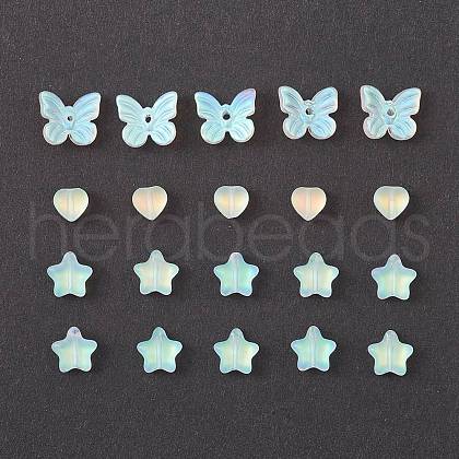 20Pcs 3 Style Electroplate Glass Beads GLAA-YW0001-90-1