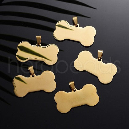 Ion Plating(IP) 304 Stainless Steel Pendants STAS-I140-07B-G-1