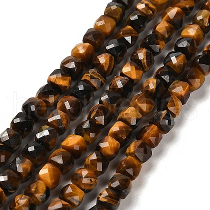 Natural Tiger Eye Beads Strands G-B107-B02-02-1