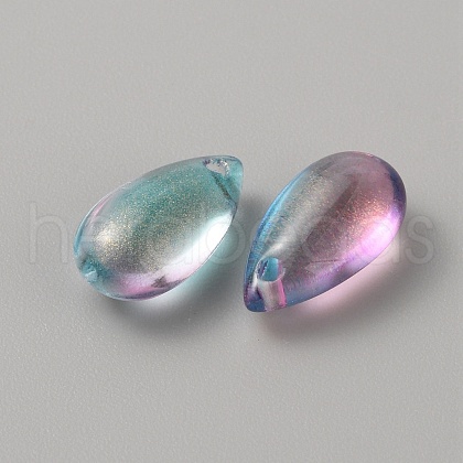 Handmade Lampwork Charms X-LAMP-WH0009-09B-1