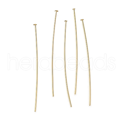 Brass Flat Head Pins KK-H502-01H-G-1