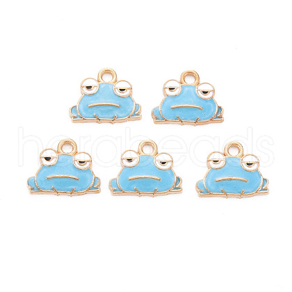Alloy Enamel Pendants ENAM-N054-63B-NR-1