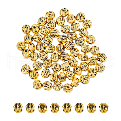 DICOSMETIC 60Pcs Tibetan Style Alloy Beads TIBEB-DC0001-11-1