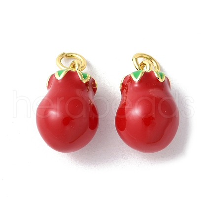 Brass Enamel Pendants KK-A252-38G-04-1