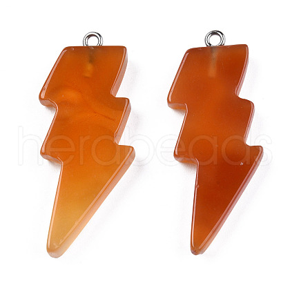 Natural Carnelian Pendants G-N332-53-A03-1