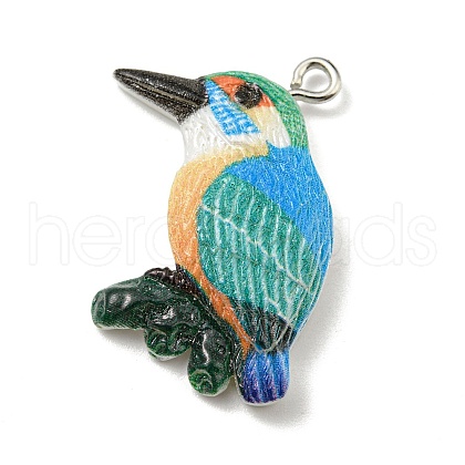 Opaque Resin Pendants CRES-D013-01B-1