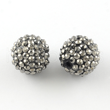Resin Rhinestone Beads RESI-S315-18x20-02-1
