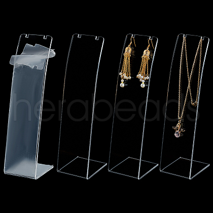 Acrylic Necklace Display Stands NDIS-WH0003-015A-1