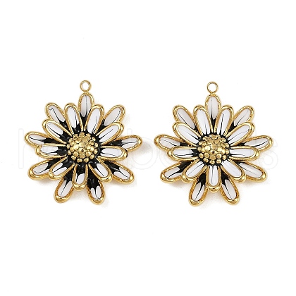 304 Stainless Steel Enamel Pendants STAS-L290-14G-1