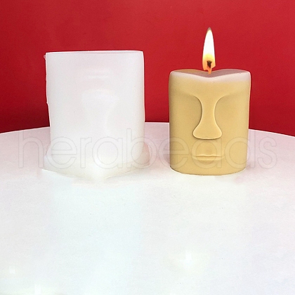 3D Abstract Face Candle Food Grade Silicone Molds DIY-C027-04-1