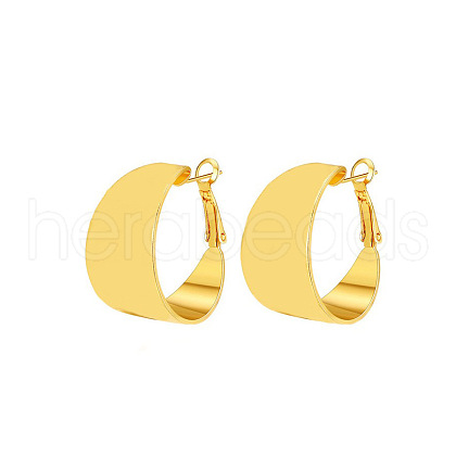 Brass Hoop Earrings FS-WG1287F-07-1