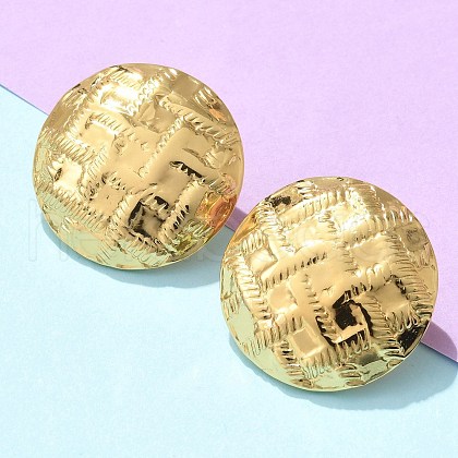 304 Stainless Steel Stud Earrings EJEW-U047-17G-1
