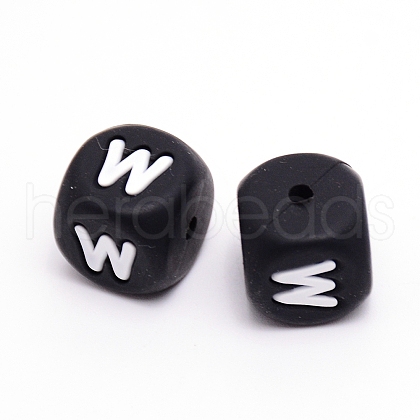 Silicone Beads SIL-WH0002-25A-W-1