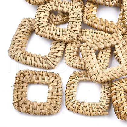 Handmade Reed Cane/Rattan Woven Linking Rings WOVE-T005-21A-1
