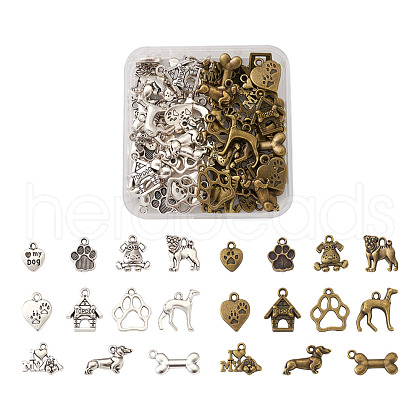  Tibetan Style Alloy Pendants TIBE-TA0001-18-1
