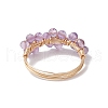 Natural Amethyst Finger Rings RJEW-TA00198-02-4