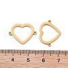 Ion Plating(IP) 304 Stainless Steel Hollow Connector Charms STAS-P332-07G-2