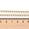 2.5MM Brass Ball Chain Necklaces NJEW-M108-04G-3