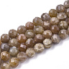 Natural Sunstone Beads Strands G-S345-8mm-009-1