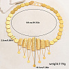 Luxurious Elegant Zinc Alloy & Brass Material Floral Tassel Coin Pendant Waist Chains for Women WN1140-5