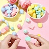 35Pcs 7 Styles Food Grade Eco-Friendly Silicone Beads SIL-YW0001-25-5