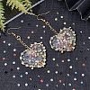Olycraft 2 Boxes 2 Colors Pointed Back Resin Rhinestone Cabochons MRMJ-OC0003-04-5