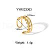 Stainless Steel Cuff Ringds for Women HA1688-8-2