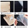 Rectangle 2-Tier Transparent Acrylic Minifigures Display Case AJEW-WH0314-10-4
