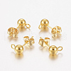 304 Stainless Steel Stud Earring Findings X-STAS-F162-49G-1
