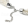 Bohemia Style Glass Seed Bead Multi-strand Necklaces NJEW-H063-01P-03-4