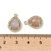 Natural Mixed Stone Faceted Teardrop Pendants G-U028-02G-4