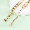 304 Stainless Steel Twisted Chain Necklaces NJEW-R026-31G-2