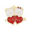 Valentine's Day Alloy Enamel Pendants ENAM-Z015-03G-06-1