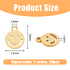 DICOSMETIC 20Pcs 2 Colors 304 Stainless Steel Pendants FIND-DC0004-97-2