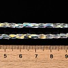 Electroplate Glass Beads Strands GLAA-P068-AB04-4