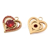 304 Stainless Steel Rhinestone Pendants STAS-Q340-03G-01-2