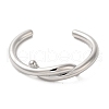 304 Stainless Steel Wire Wrap Cuff Bangles BJEW-Q773-06D-P-3