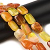 Natural Striped Agate/Banded Agate Beads Strands G-B137-B01-01I-2