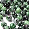 100Pcs 8mm Natural Ruby in Zoisite Round Beads DIY-LS0002-05-4