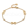 304 Stainless Steel Curb Chain Bracelets BJEW-C089-04A-G-3