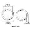 Iron Open Jump Rings IFIN-YW0001-41S-4