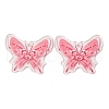 Transparent Printed Acrylic Pendants TACR-P005-02A-1