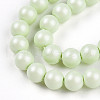 Baking Painted Pearlized Glass Pearl Bead Strands HY-N002-4mm-B02-4