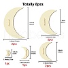 8Pcs 8 Style Wood Hoop Rings Macrame for DIY Craft Making DIY-WH0545-007-2