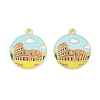 Alloy Enamel Pendants ENAM-V001-02A-G-1