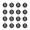 Platinum Plated Alloy Charms ENAM-S118-02B-P-2