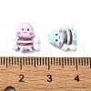 Macaron Color Opaque Resin Decoden Cabochons CRES-Q221-02G-3