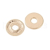 Brass Textured Linking Rings KK-K351-54G-2